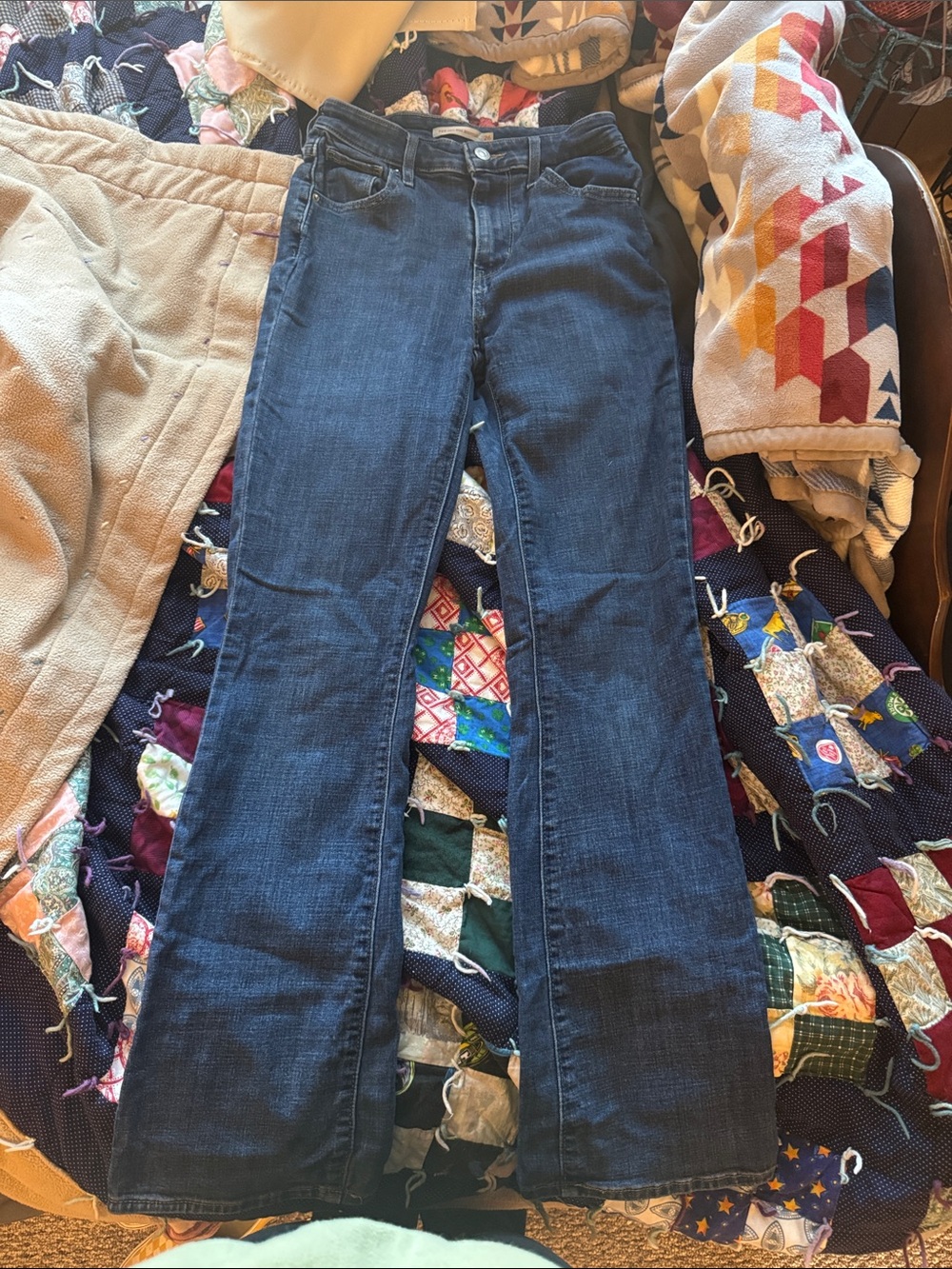 Levi's Dark Blue Flare Jeans for Women